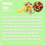 Monkey Farts liquid wax melts fragrance notes and scent description
