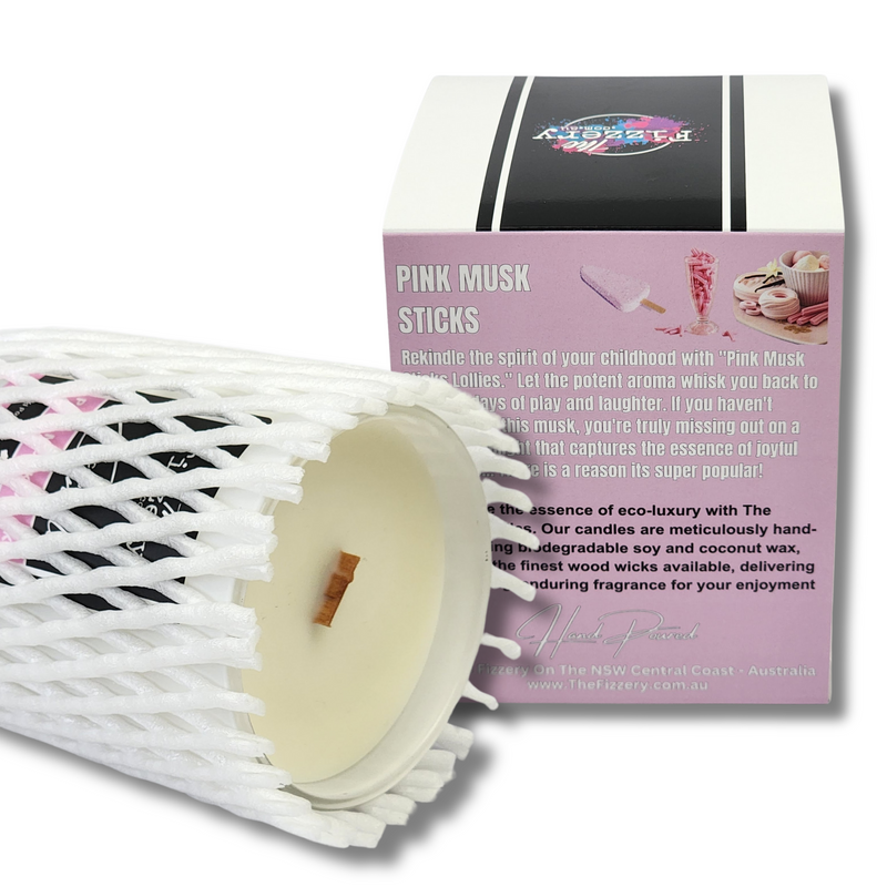 Pink Musk Stick - Soy Coconut Candle