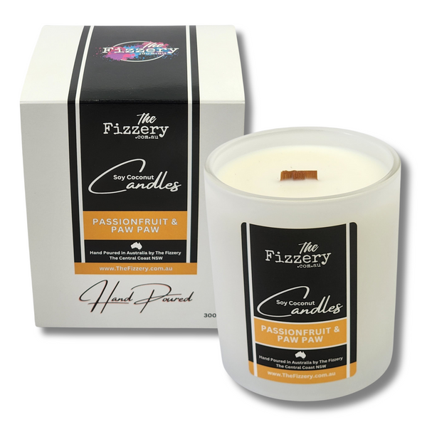 Passionfruit And Paw Paw - Soy Coconut Candle