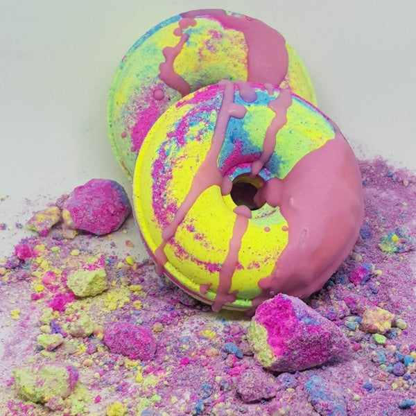 Rainbow Paddle Pop Bath Bomb Donut