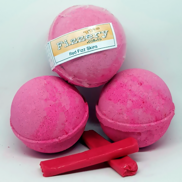 Red Fizz Skins Bath Bomb Ball