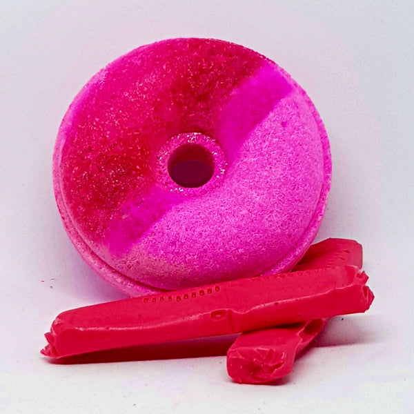 Red Fizz Skins Bath Bomb Donut
