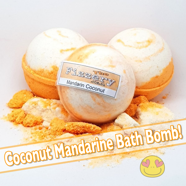 Coconut Mandarin Bath Bomb Ball